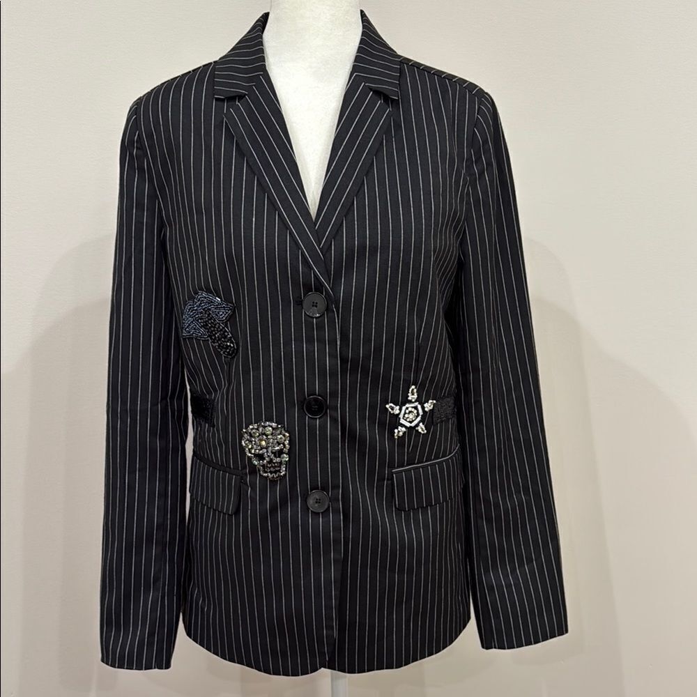 Romeo and Juliet  Pinstripe Couture Women's Blazer Size Medium